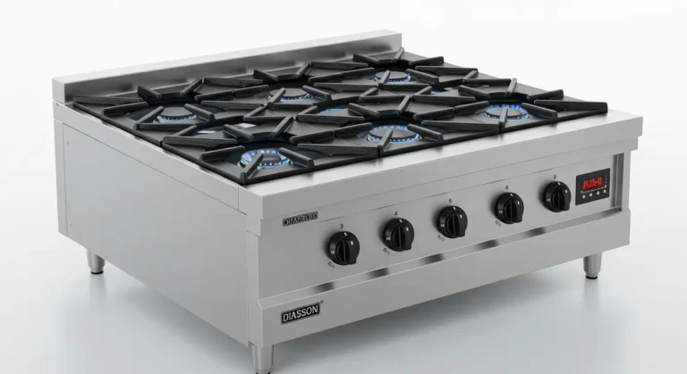 Heavy Duty Professional 4 Burner Gas Top Cooker
