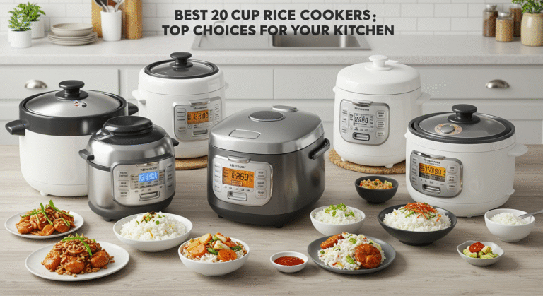 Best 20 Cup Rice Cookers: Top Choices for Your Kitchen